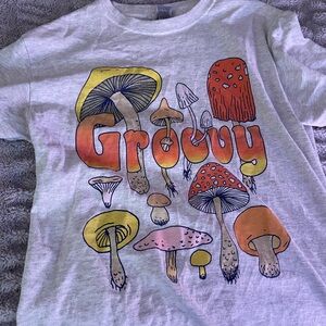 Gildan Women's Groovy Mushroom Tee - Multicolor :))